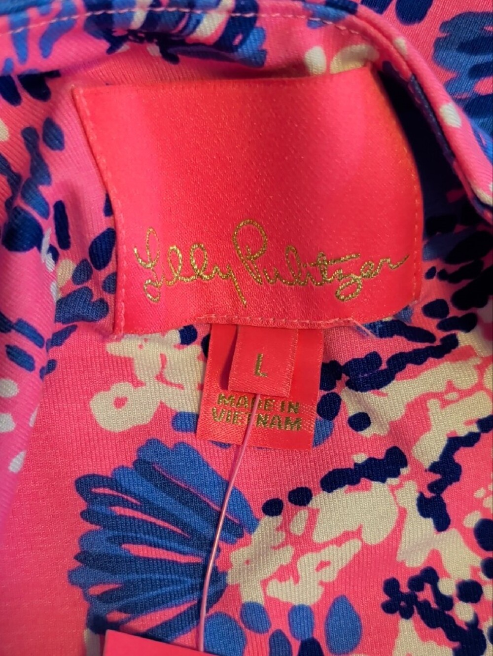 Lilly Pulitzer Solana One Shoulder in Havana Pink Turtle Tidepool - Picture 3 of 4